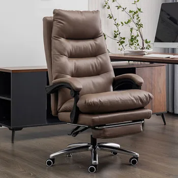 Дизайнерское кресло с откидной спинкой, офисное кресло с игровым подлокотником, черное Вращающееся офисное кресло с удобным акцентом, кабинет для геймеров, роскошная мебель HDH