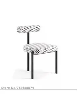 Индивидуальный обеденный стул Nordic Light класса люкс, современный ресторанный стул в западном стиле, Домашний стул с простой спинкой, Отдел продаж