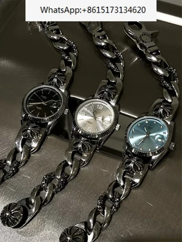 Необычные оригинальные механические часы Y2k Модный брендовый ремешок высокого качества Ins, нишевые кварцевые часы, водонепроницаемые