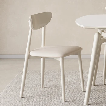 Обеденный стол и стулья Индивидуальный белый Современный обеденный стул Скандинавского дизайна Салон красоты Sillas Plegables Мебель MQ50CY