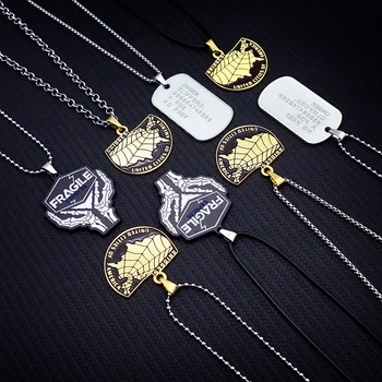 Ожерелье Death Stranding для женщин, мужчин, карта, Хрупкие Металлические ожерелья, игровые украшения, цепочки с подвесками, колье-ошейники, шарм