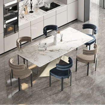 Скандинавские дизайнерские обеденные стулья из железа, Современная мебель для дома, обеденные стулья, Удобный стул для переговоров, стул с полудуговой спинкой, A