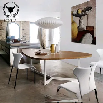 Современный, простой, креативный, модный стол специальной формы, круглый стол и высокий офисный стол