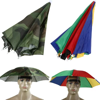 Шляпа-зонт от дождя, портативный армейский зеленый Складной солнцезащитный козырек Pesca, водонепроницаемый головной убор для кемпинга, рыбалки, кепка, пляжные головные уборы
